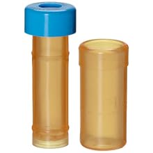 Whatman UN203APUPES Polyethersulfone Mini-UniPrep Standard Cap Syringeless Filter, 0.4mL Maximum Volume, 0.45 Micron, Amber (Pack of 100)