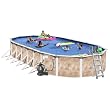 Splash Pools Oval Deluxe Pool Package, 33-Feet by 18-Feet by 52-Inch
