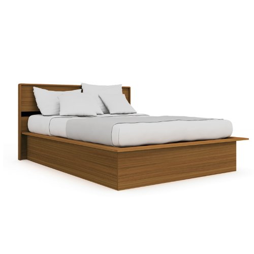Sonax Contemporary Double Bed Eternity Walnut Manning Collection