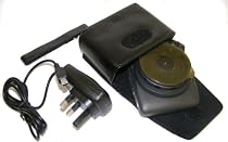 Duragadget leather travel carry case + mains charger suitable for use withTomTom ONE v4 assist 22, ONE IQ Routes edition Europe IQ Routes edition Europe, XL IQ Routes edition Regional AND Live versions + case fits disc mount, plus 3 pin home mains travel charger