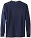 Russell Athletic Men's Basic Cotton Long Sleeve Tee, J Navy, Large