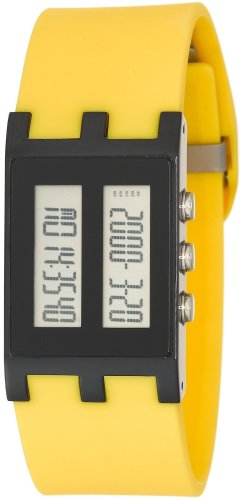 EOS New York Unisex 120SYEL Binary Digital Watch