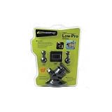 BRACKETRON SWM-400-BL Low Pro Windshield Mount (Black)