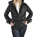 Poizen Industries Alice Heart & Bow Design Hooded Jacket (Black)