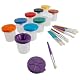 Non-Spill Paint Pots & Brushes Set