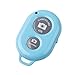 UFCIT Bluetooth Wireless Remote Control Camera Shutter Release Self Timer for IOS Android Smartphones (Blue Remote)