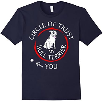 Men's Circle Of Trust My Bull Terrier You TShirt Medium Navy