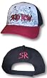 SKID ROW - Logo - Maroon And Gray Baseball Cap / Hat OSFA