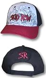 SKID ROW - Logo - Maroon And Gray Baseball Cap / Hat OSFA