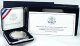 2002 Proof Olympic Winter Games Commemorative Silver Dollar w/Box