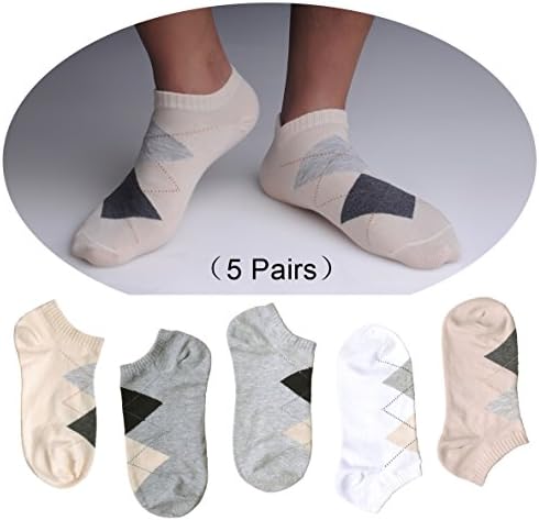 HCSocks Men's Seamless Socks Best Cotton Seamless Socks For Men (5 Pair)