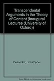 Transcondental arguments in the theory of content