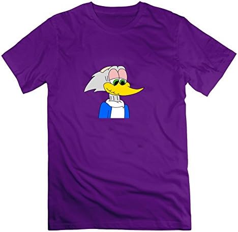 Men Short Sleeves Casual Woody Woodpecker Painting Xx-large With 100% Cotton Purple