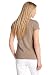 edc by ESPRIT Damen T-Shirt Regular Fit, 032CC1K039, Gr. 40 (L), Beige (sahara beige 225) Regular