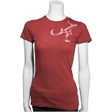 Alabama Crimson Tide Crimson Ladies Giant Logo Slim Fit T-shirt