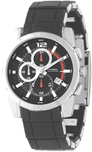 Fossil CH2499 Stainless Steel Gents Chronograph Rubber Link Watch