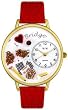 Whimsical Watches Unisex Bridge Gold Watch G0430001