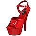 Pleaser Women's Kiss-209 Ankle-Strap Sandal