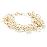 Dana Kellin Herkimer 4 Strand Bracelet, 7- 7.2