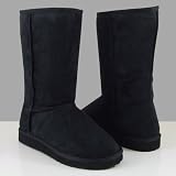 SONG Women Classic Fur Suede Winter Boots Black
