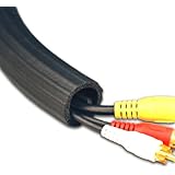 UT Wire UTW-FCW12-BK 12-Feet Flexi Cable Wrap, Black