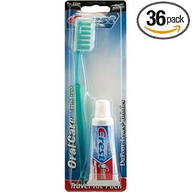 Handy Solutions Med Toothbrush, Deluxe Handle(compare To Crest Complete), 12 Count Packages (Pack of 3)