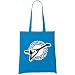 Too Loud Organic Fashion Tote, Bright Blue