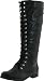 Miss Me Women's Riley-9 Combat Boot,Black,8 M US