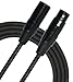Kirlin Cable MPC-270-50/BK - 50 feet - XLR to XLR Microphone Cable Black PVC Jacket