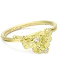 Vibes "Fairytale" 18 Karat Gold and Diamond Ring, Size 5.5