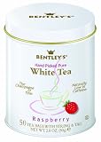 Bentley's Raspberry White Tea, 50 Count Tins (Pack of 2)