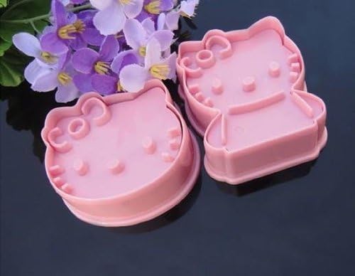 Buyinhouse Cute Party Food Decorations Tools 1 Set Hello Kitty Cookie Cutter - Pink