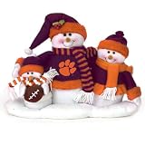 Clemson Tigers Christmas Decoration Snowman Centerpiece