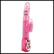 Throbbing Butterfly Pearl Jack Rabbit Vibrator Pink