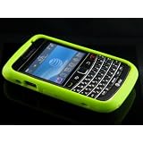 LIME GREEN Soft Silicone Skin Cover for Blackberry Bold 9700 (Onyx)