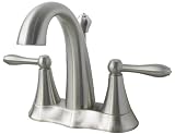Brushed Nickel Bathroom Vanity Sink Faucet - ALL BRASS CONSTRUCTION !