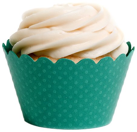 Dress My Cupcake Standard Aqua Cupcake Wrappers, Set of 50
