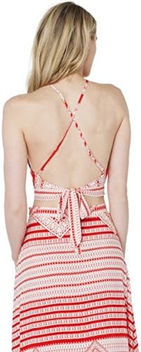 Better Vibes Coral Printed Crop Top Size Medium