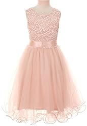 Open-Back Satin/Tulle Tea Length  Dress With a Ribbon  and a Sash 