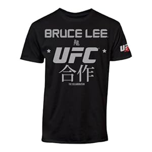 UFC Men's Bruce Lee Translation Tee, Black, Small