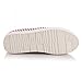 Summerwhisper Women's Striped Elastic Platform Canvas Shoes Slip on Loafers Low Top Sneakers