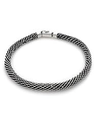 Sterling silver chain necklace, Eternity - Sterling Silver Handmade Chain Necklace