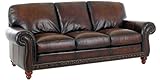 european kitchen furniture-Gerard Old World European Leather Furniture Collection: Gerard Traditional Old World Leather Sofa On Sale