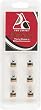 Set of 10 6 pre-packaged Pro Series 12mm screw-on tips. - Billiards Equipment