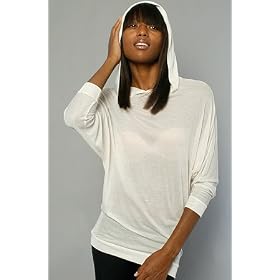 Buy Alternative Apparel The Pullover Hoody in Alabaster hood ,Sweatshirts for Women by Alternative