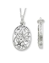 I Appreciate You My Daughter Necklace in Silver