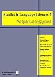 Studies in Language Sciences 7-