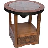 Teak Wood Desperado End Table
