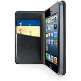 Diary by iLuv - Premium Genuine Leather Wallet Case with Credit Card Slots - Secure hold with PC Interior Shell (Made for Apple iPhone 5 & iPhone 5S)