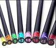 15lb.aerobic bar covered in black foam w/pink numbered endcap
